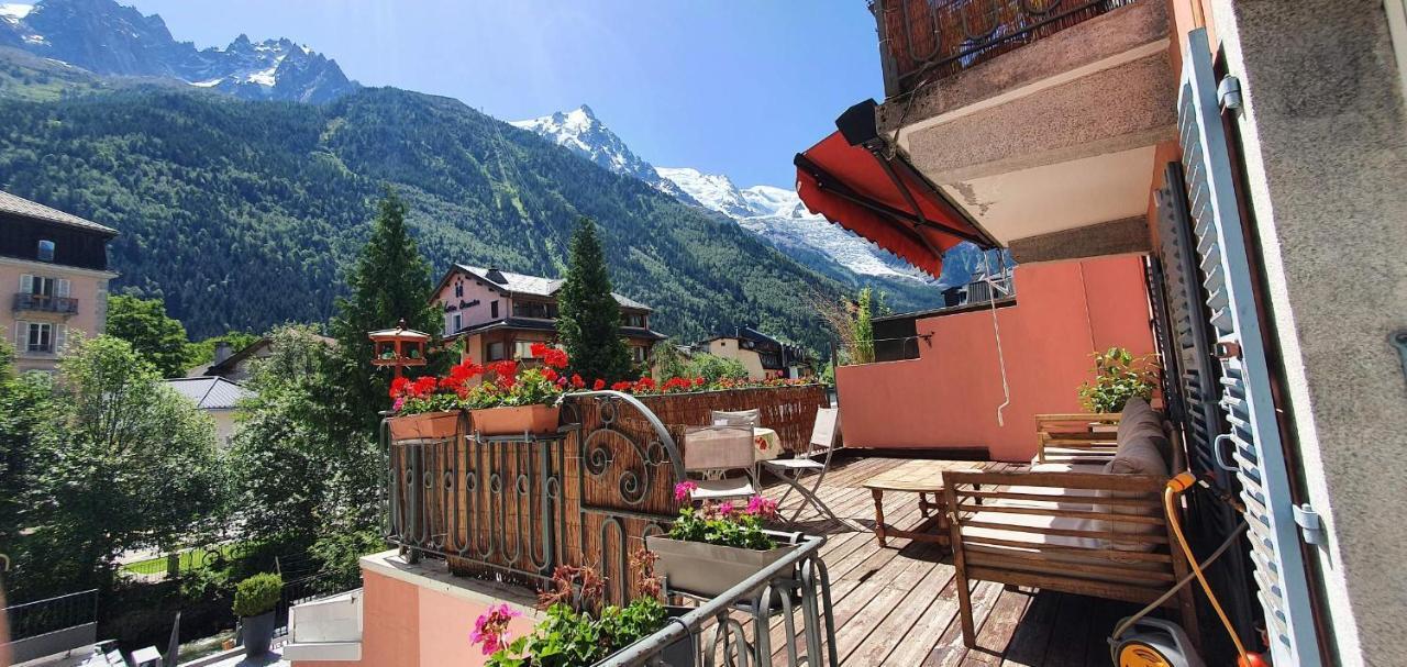 Chamonix Hyper Centre . Terrasse Vue Mont Blanc . Parking Apartment Exterior photo